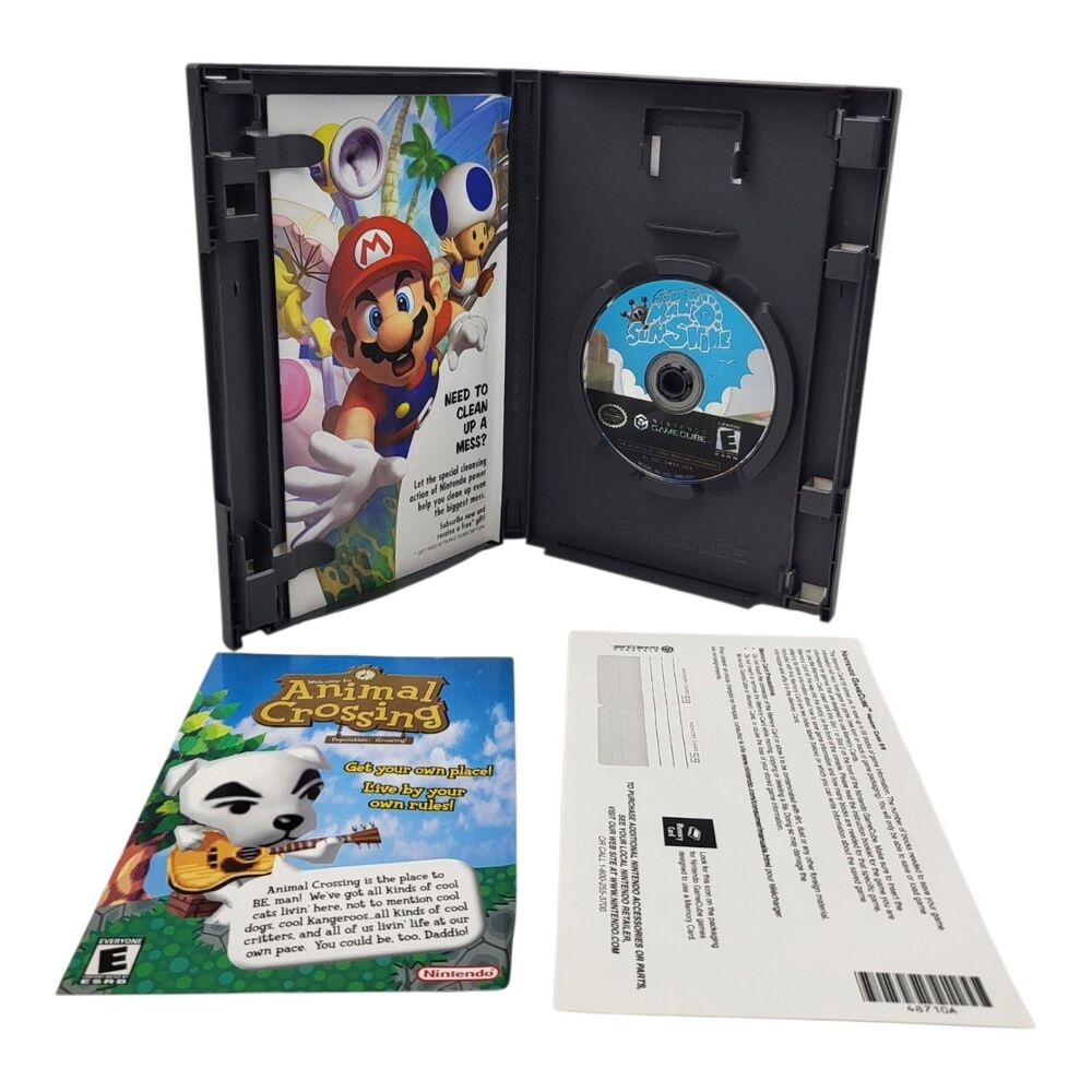 Super Mario Sunshine Nintendo GameCube Not For Resale 2002 Tested Working